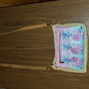 Leoma Lovegrove Pink Multi Pineapple Crossbody Bag